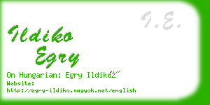 ildiko egry business card